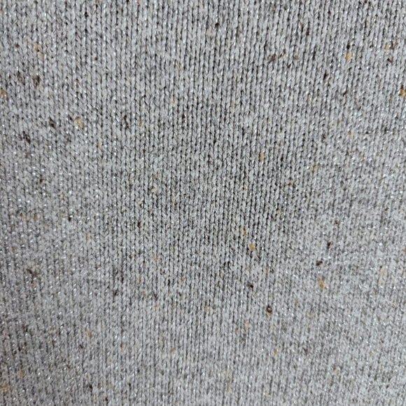 Charter Club Women's Silver Grey Cowl Neck Pullover Sweater 3/4 Sleeve, Sz L - Picture 6 of 8